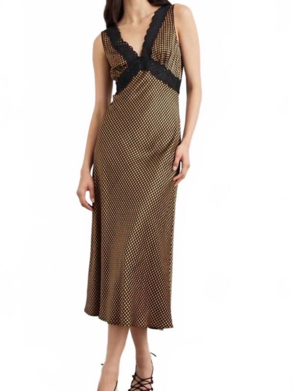 Rails Simona Dress - Houndstooth Gold